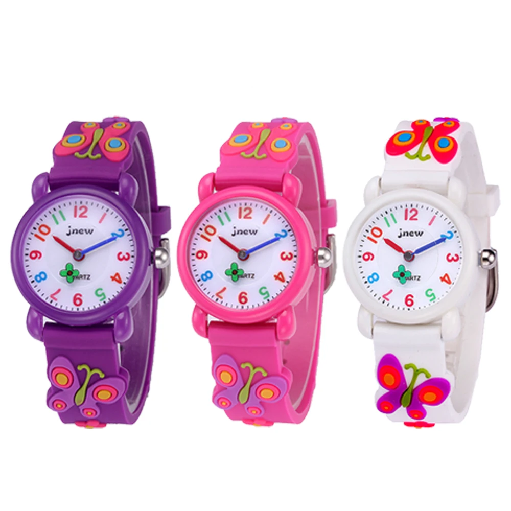 Factory Wholesale 3atm Waterproof Kids Bling Cartoon custom child kids 3D quartz watch children watch blue kids watch