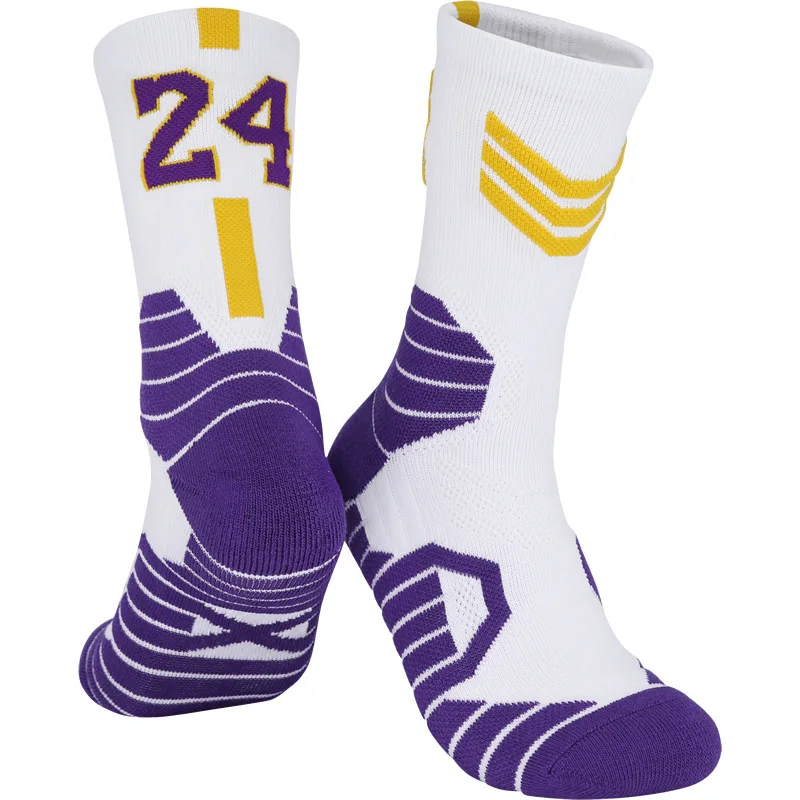 Hot Selling Factory Made Famous Team Mens Socks Running Breathable Skin Friendly Professional Sports Socks Length Basketball
