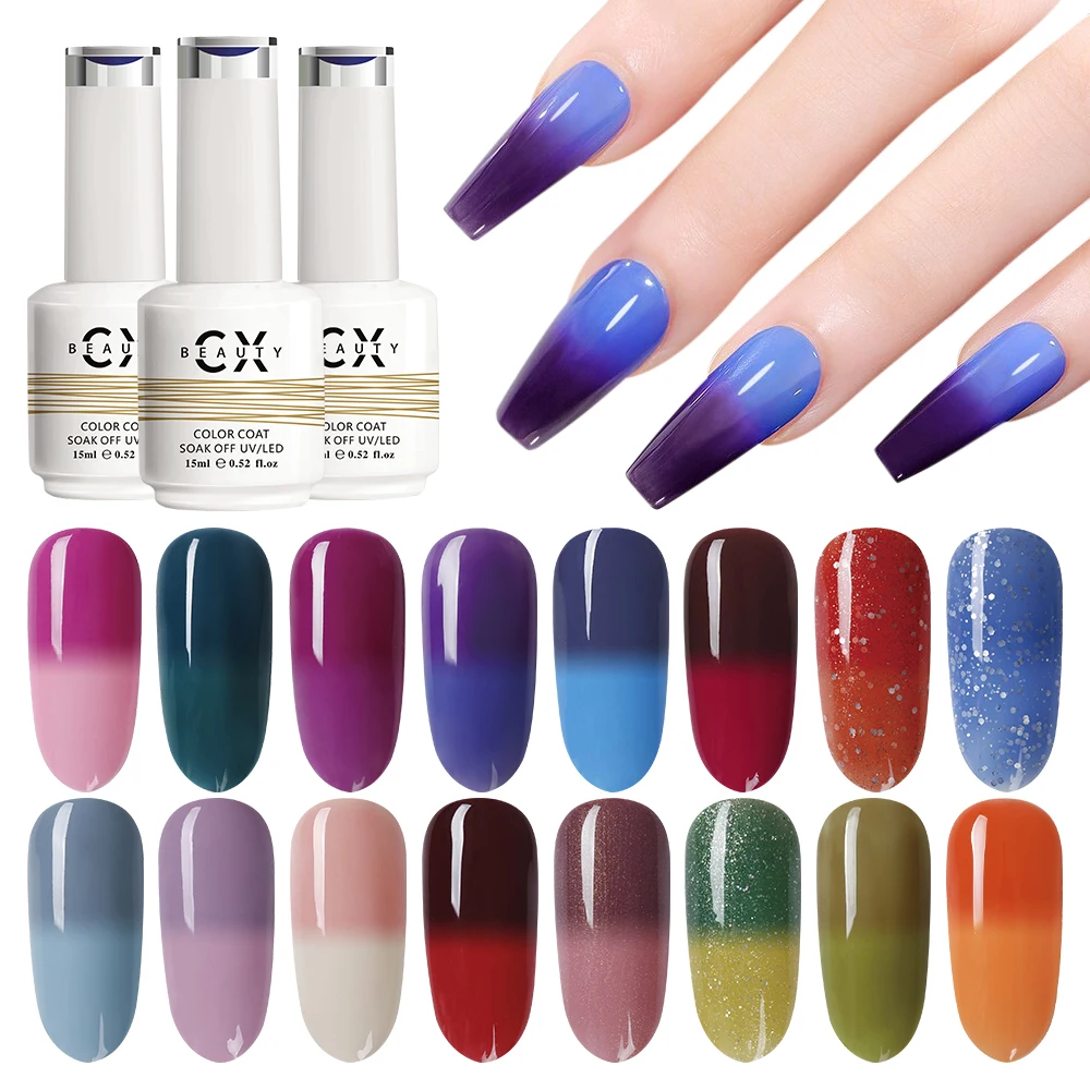Hot Sale Wholesale Prices Mood Change Gel Temperature Gel for  Nail Art UV Gel Polish