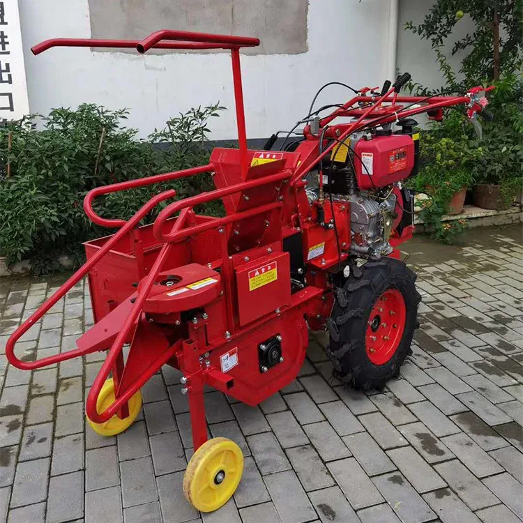 Walking type mini maize harvester one row corn harvester hot selling corn combine harvester to Pakistan