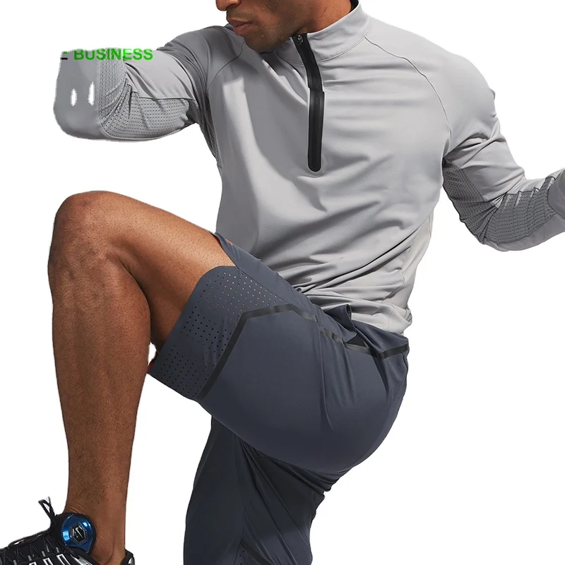 Hot selling OEM custom plain fitness workout men hoddies gym training men long sleeves sports wear