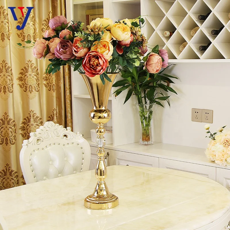 Home wedding decorations candlestick tall flower  vase ornaments