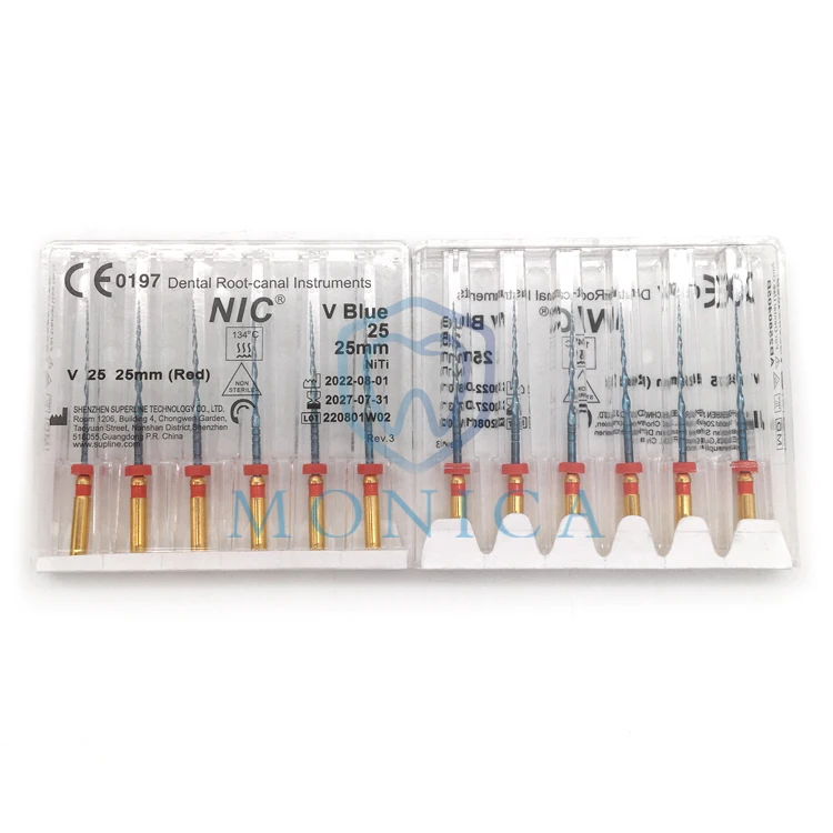 Стоматологические продукты NIC V синие файлы/стоматологический инструмент двигателя стоматологические эндодонтические роторные файлы