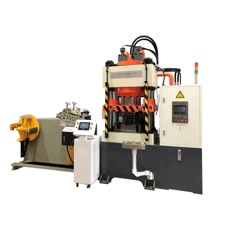 Medal hydraulic press 60 tons multi-function servo four column hydraulic press gold and silver jewelry shallow drawing hydraulic