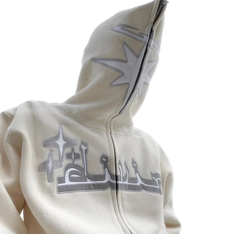 Custom Logo Cotton Men Winter Hoodies Custom Zip Hoodie Heavyweight Oversized Full Zip Up Hoodies