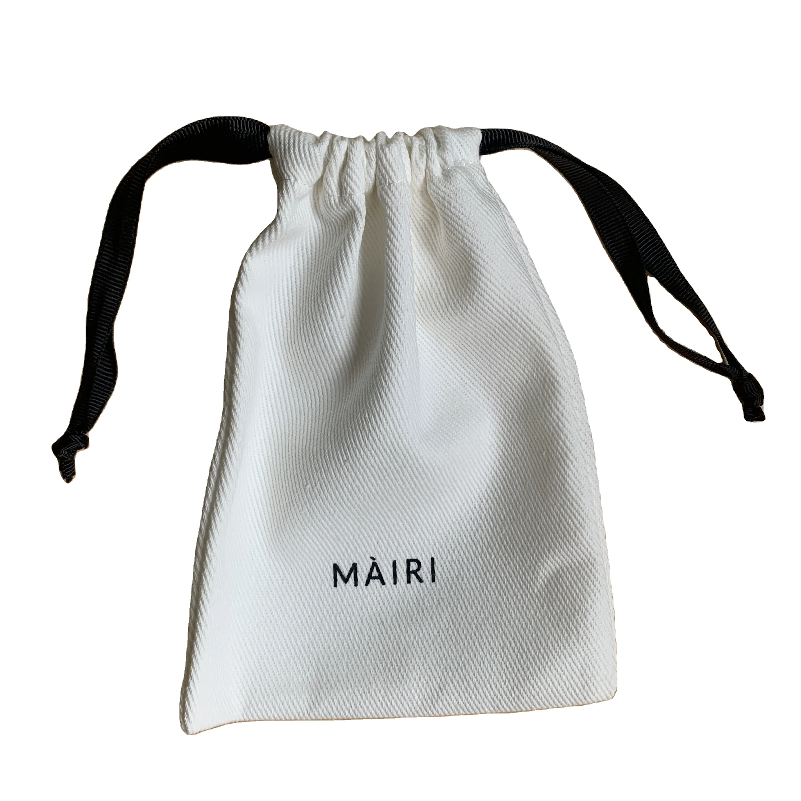 eco friendly  reusable Jewelry Gift Pouches canvas bag drawstring cotton muslin pouch cotton canvas dust bag