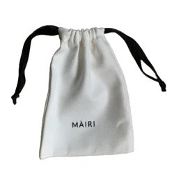 eco friendly  reusable Jewelry Gift Pouches canvas bag drawstring cotton muslin pouch cotton canvas dust bag
