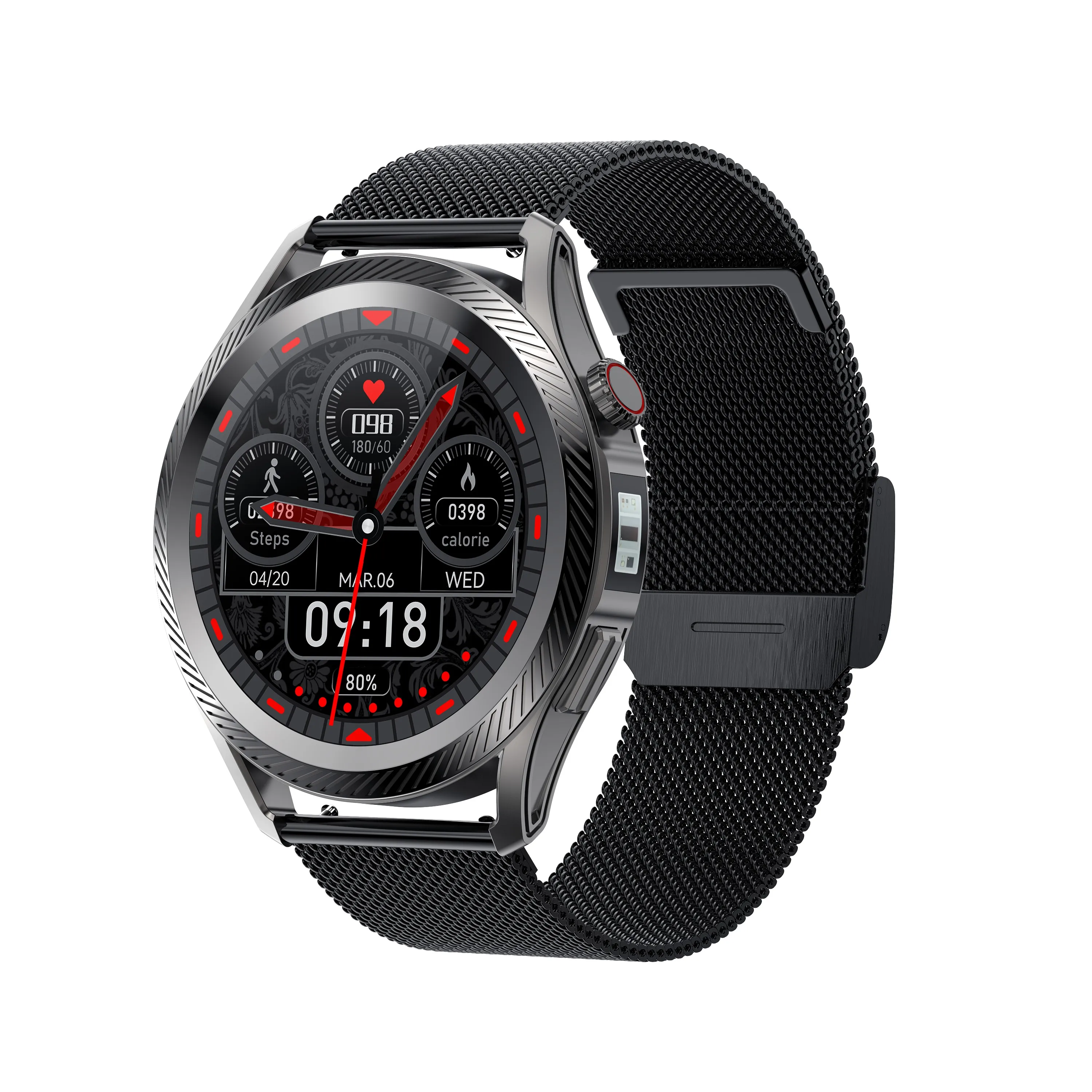 2023 Best Blood Pressure Smart Watch PPG 360*360 HD Screen IP67 Waterproof Sport Health Activity Tracker