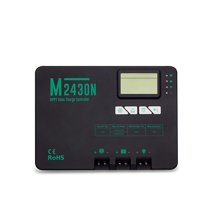 M2430N solar panel charge controller mppt solar energy controller 20a 30a 40a 50a 60a 70a 80a 100a 120a
