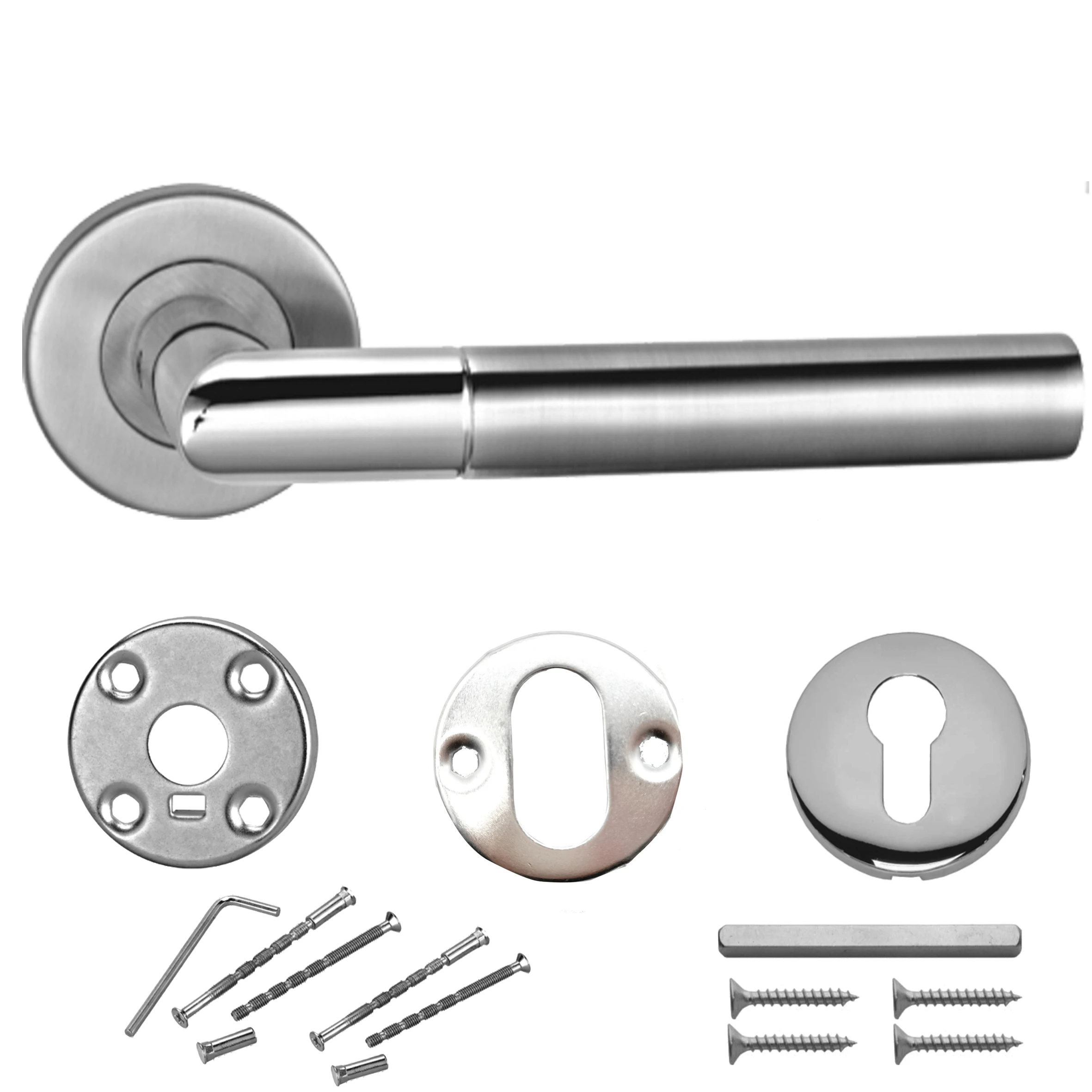 Factory wholesale quality Stainless Steel dual finish  Hollow  Windows &door Handle