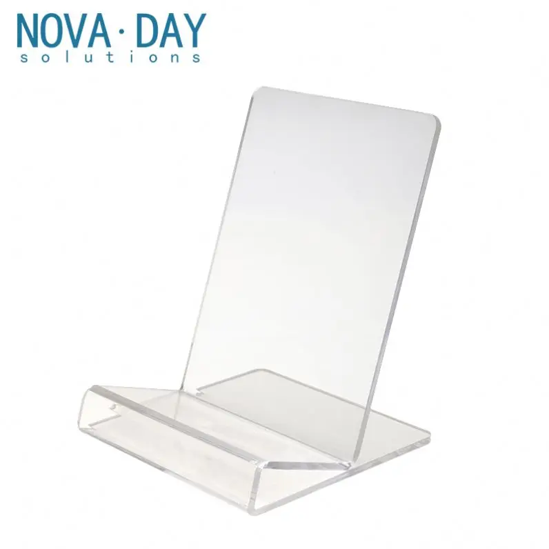 Novaday Customized Hot Sell Magazine Comic Holder Transparent Acrylic Book Display Stand
