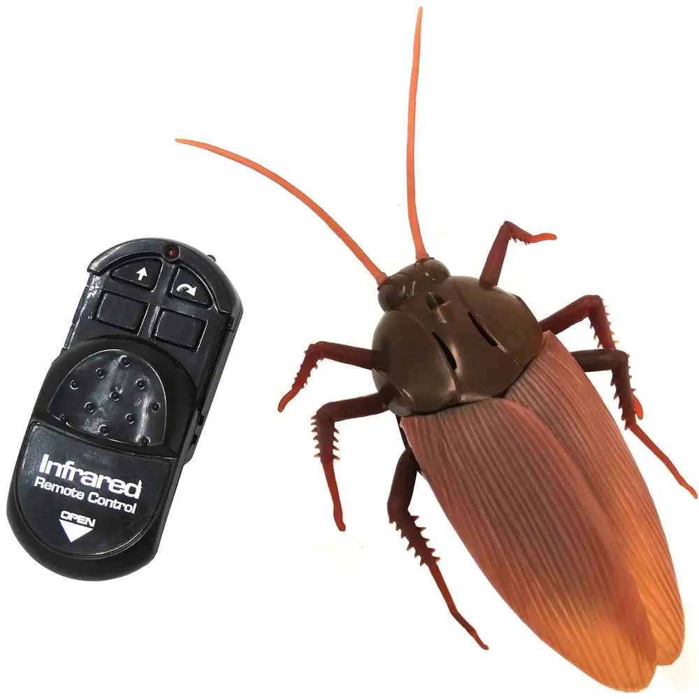 Infrared Beetle Tricky toys rc crawler insects electronic black remote control plastic cockroach toy