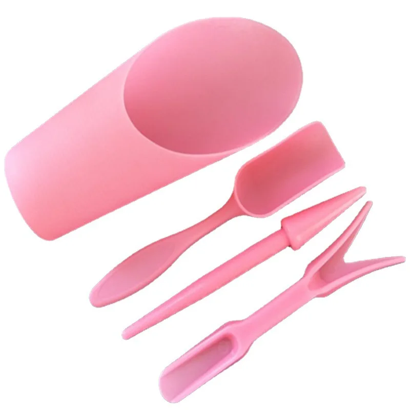 Succulent potted plant planting Garden Soil Changing tool Mini three-piece set of colorful plastic handle small shovel rake