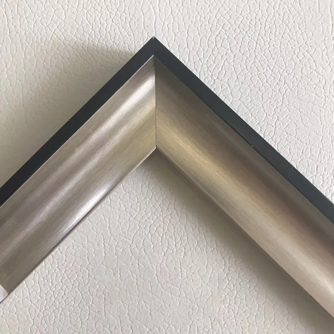 
Wholesale rustic retro oil painting picture frame material plastic PS frame moulding 