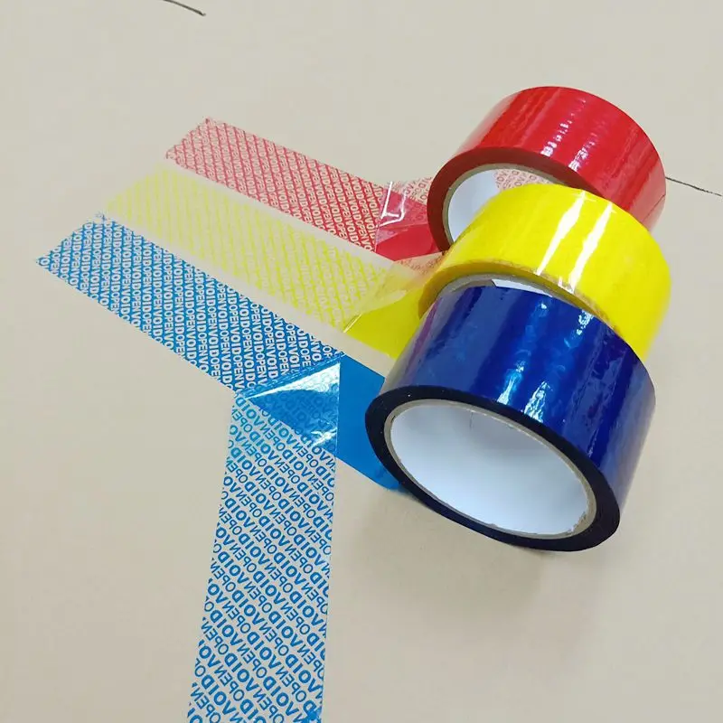 Custom Made Security Void Open Tamper Proof Tape 30mm Width for Carton Sealing with High Residue Logo & Serial Number Printing