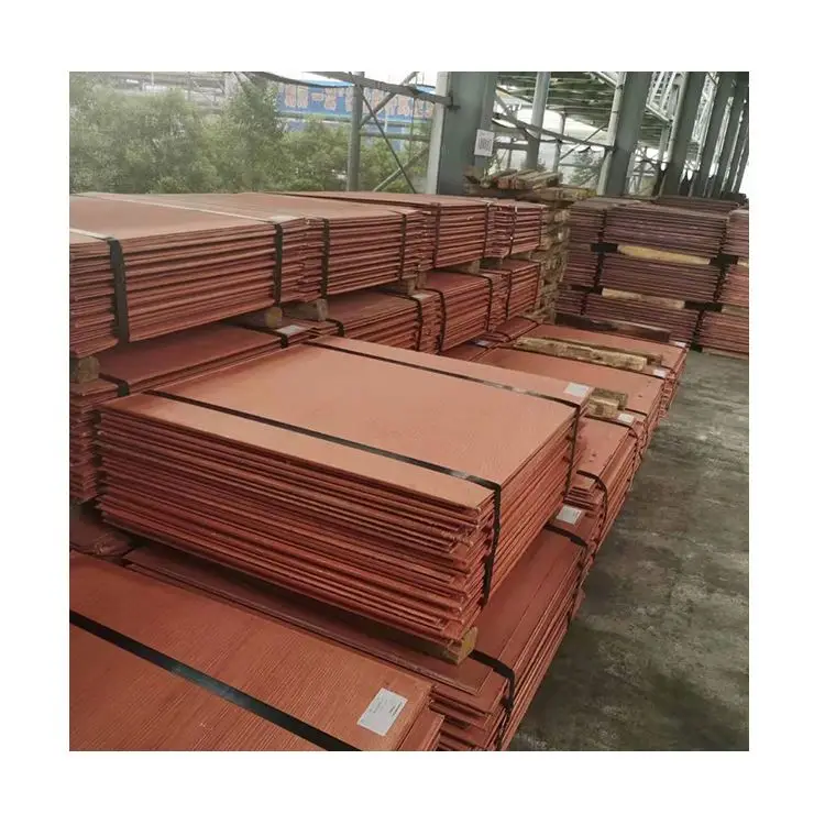 Manufacturer Price Sheet High-Purity Copper Plate 99.99% Copper Material Cathode Copper