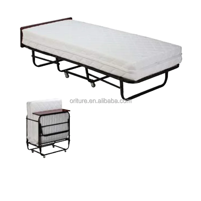 B005 Hotel Supply Single Metal Foldable Rollaway  Extra Guest Bed for Hotel