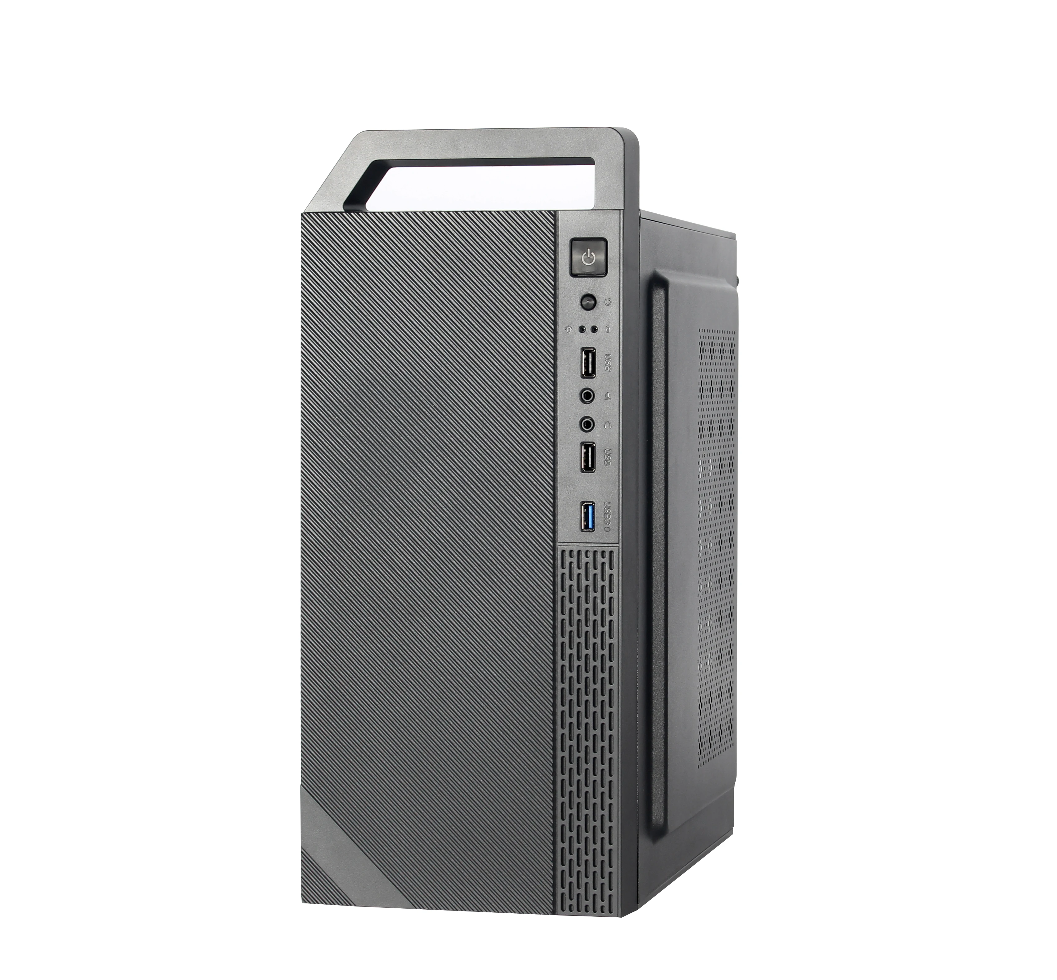 2023 OEM Custom PC Cpu Cabinet Casing Office Desktop MATX Mini Chassis Itx Power Supply Computer Case PC-Gaming-Geause