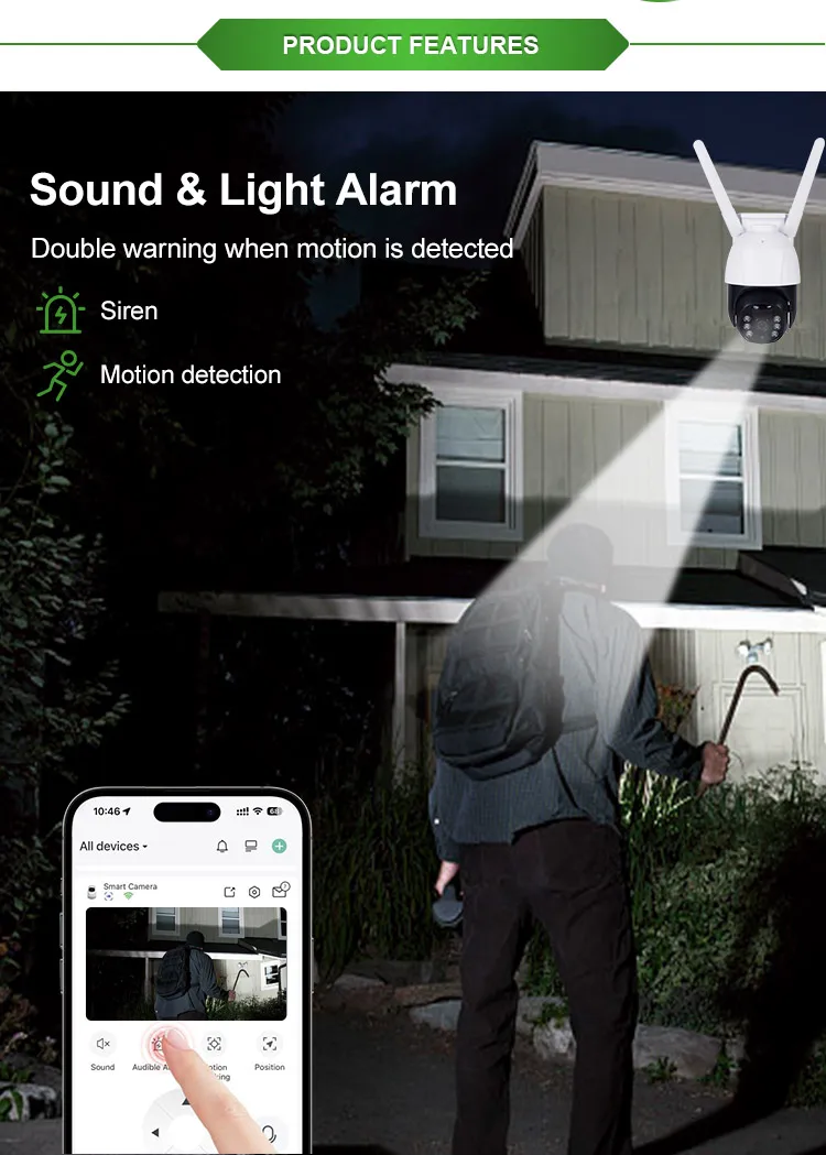 Wireless Camera System Outdoor Solar Powered Battery With Solar Panel Hidden Camera