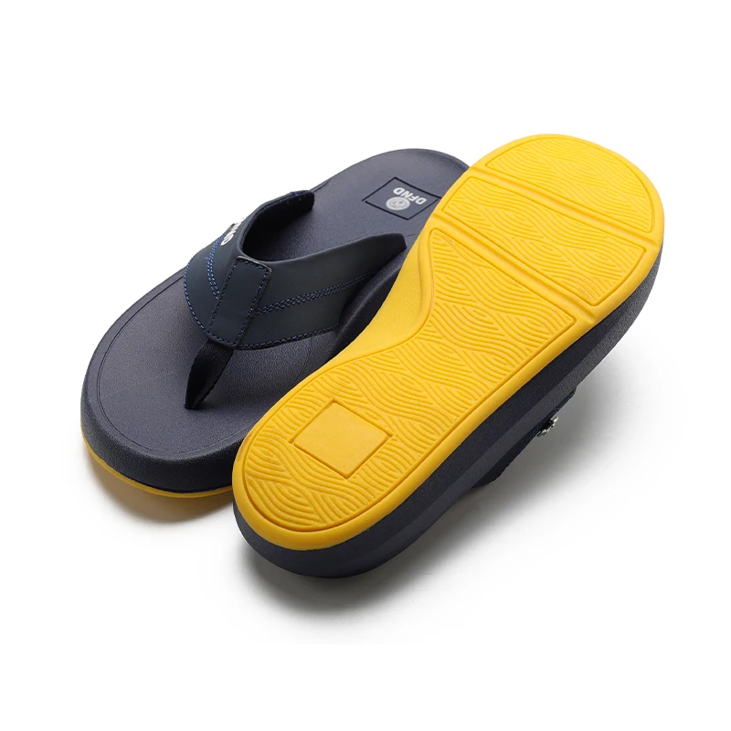 Henghao Slippers Outdoor Sports Casual Beach Flip Flops Super Soft Custom Slide Non-Slip Outdoor Fashion House Slippers For Men