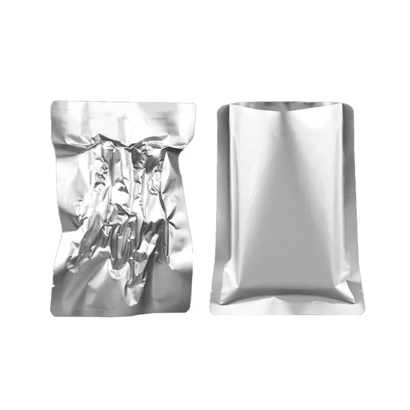 100PCS  Custom Pure Aluminum Flat Pouch packaging plastic bags for small businesses
