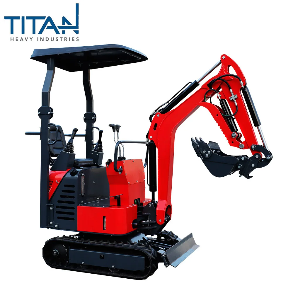 China Titan New free shipping TE10 1on mini crawler diesel excavator at a best price