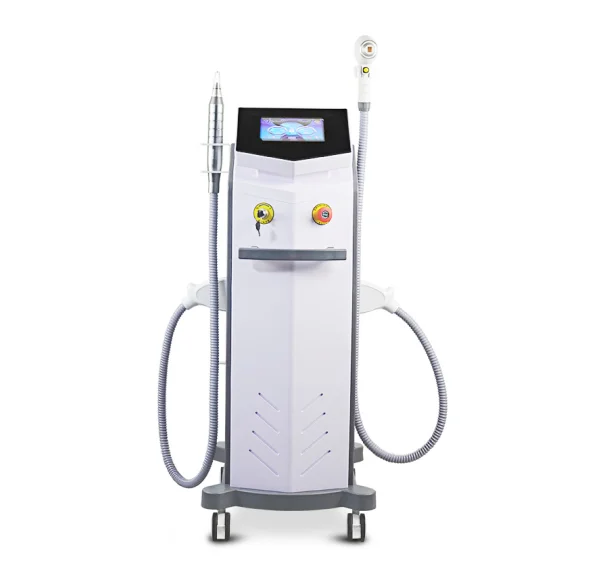 2in1 Pico Laser Plus Diode Picosecond Laser Tattoo Removal Q Switched Nd Yag Laser 755 808 1064nm Hair Removal