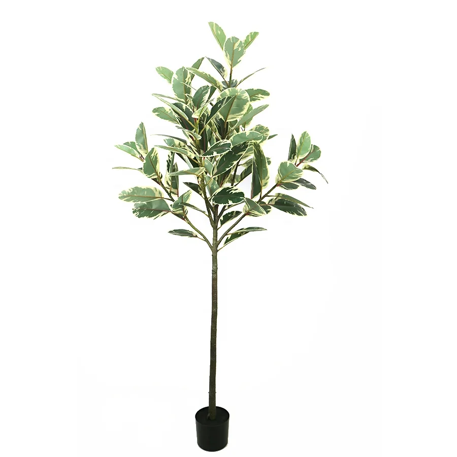 130cm high artificial rubber tree for home decoration