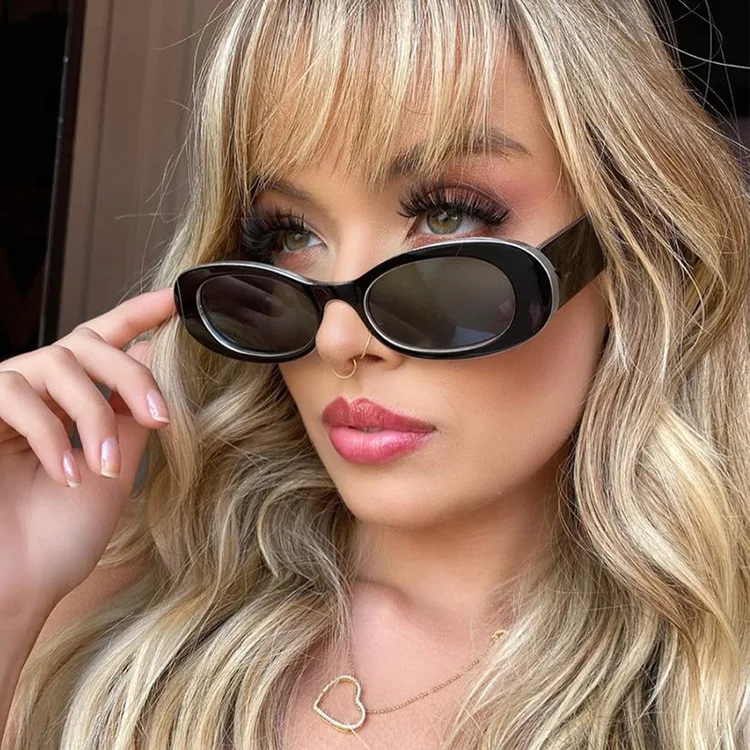 High Quality Sun Glasses Acetate Frame Eyeglasses Shades Oval Gafas De Sol Women Eyewear Latest Spectacle Frames