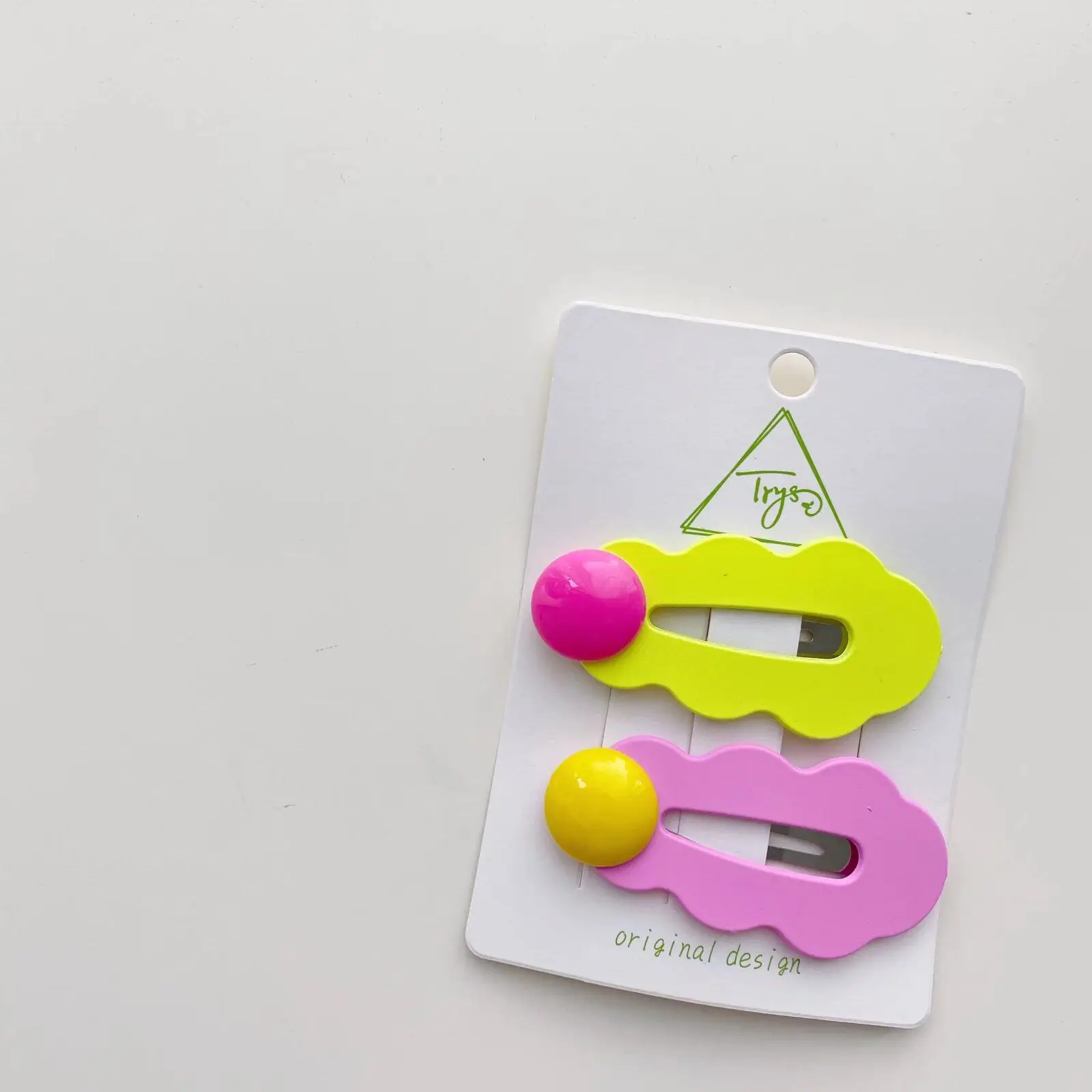 Cute Colorful Beans Design Baby Hair Grip Headwear Accessories Girls Hair Clips