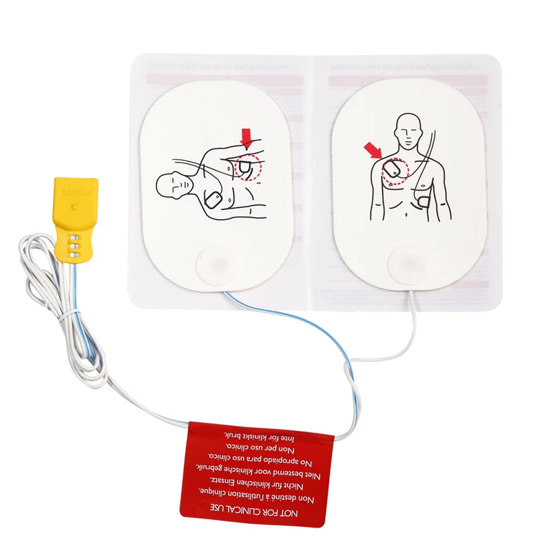 Electrode Pad Placement Defibrillator Adult First Aid Exercise Aed Training