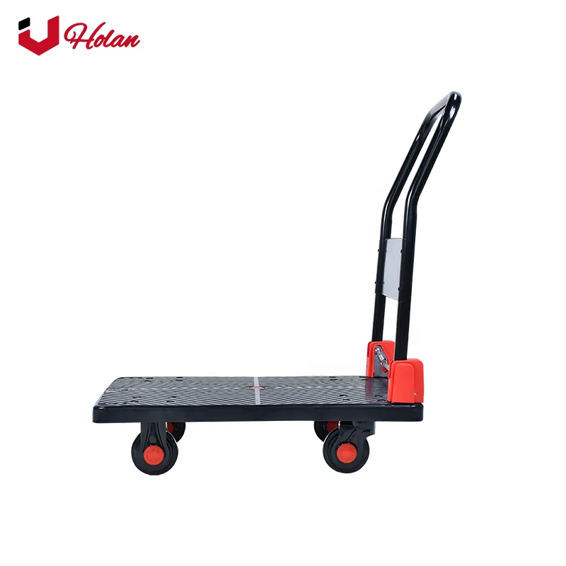 Uholan Classic 300kgs Folding Handle Plastic Platform Trolley