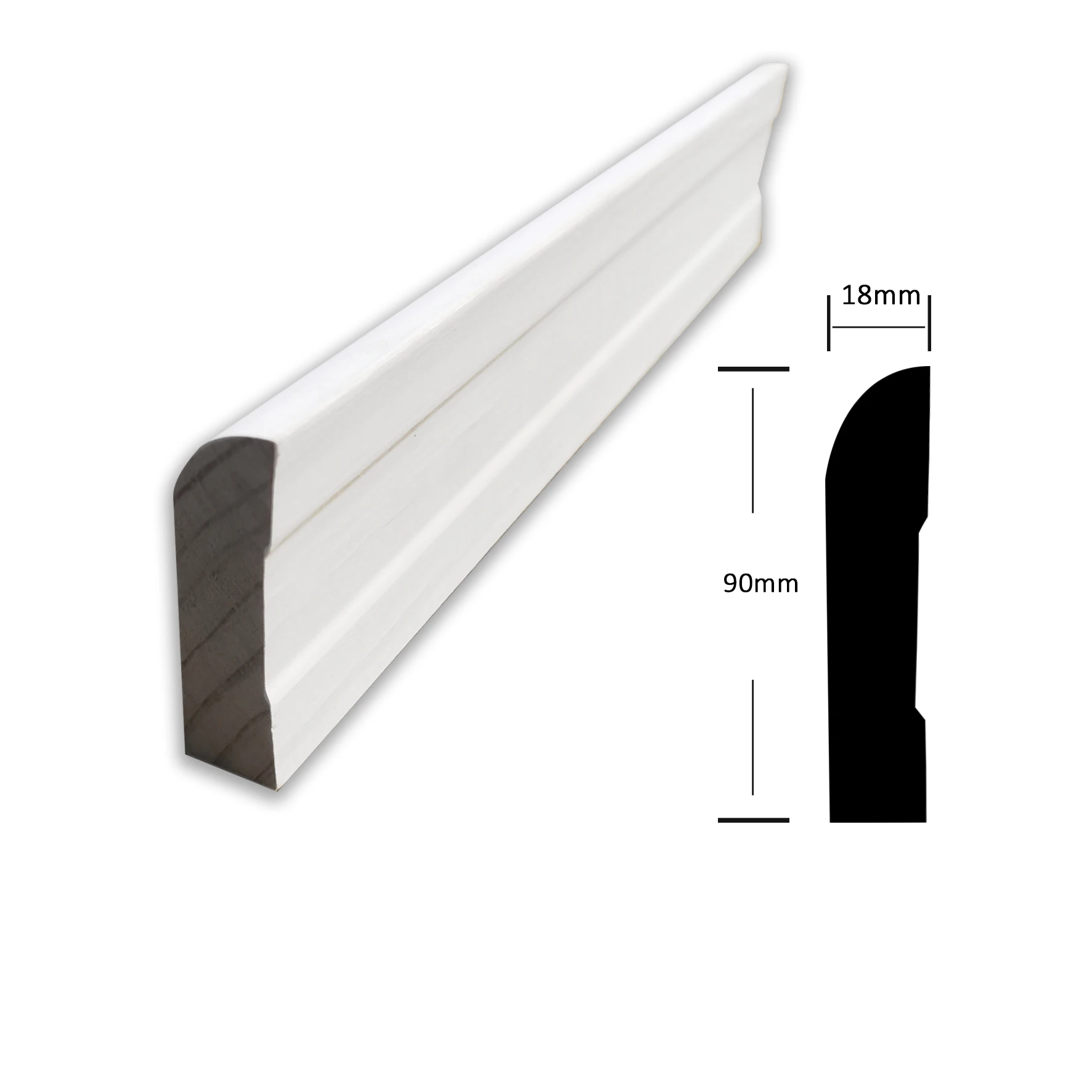 Moulding Wood Moulding White  Coating and Primed Radiata Pine Door Frame Flat Door Jamb