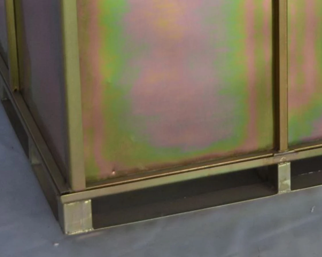 BHK49 Large storage capacity collapsible steel box with hing quality