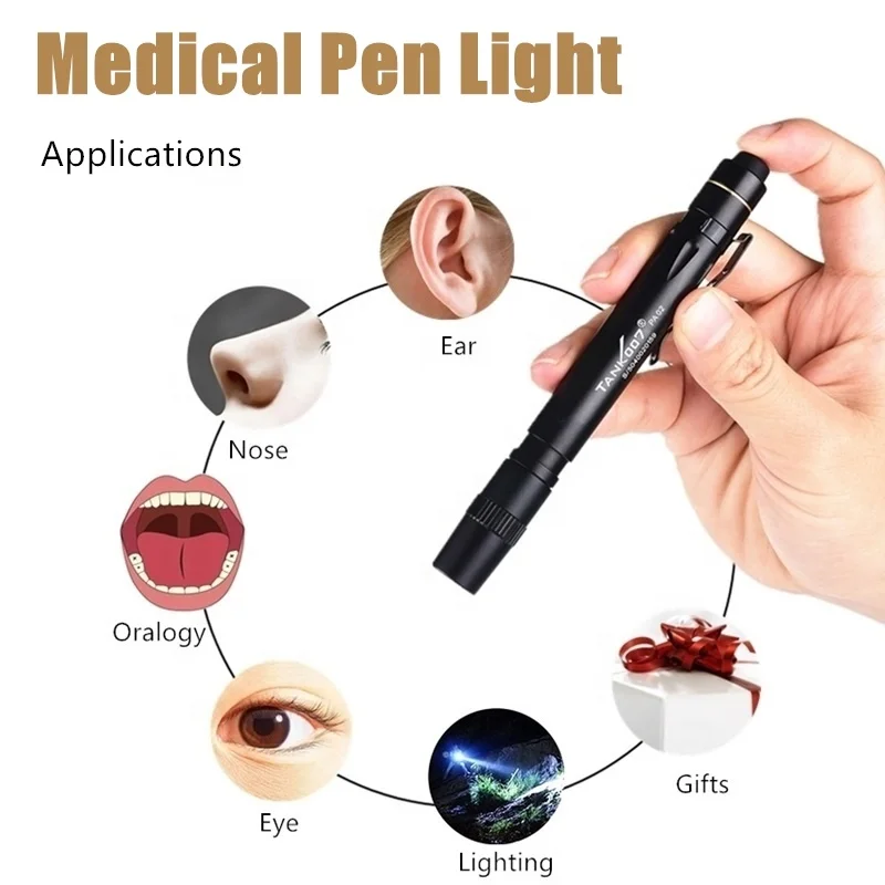 TANK007 Wholesale strong pen torch light medical led flashlight high power flashlight medical pen flashlight Linterna