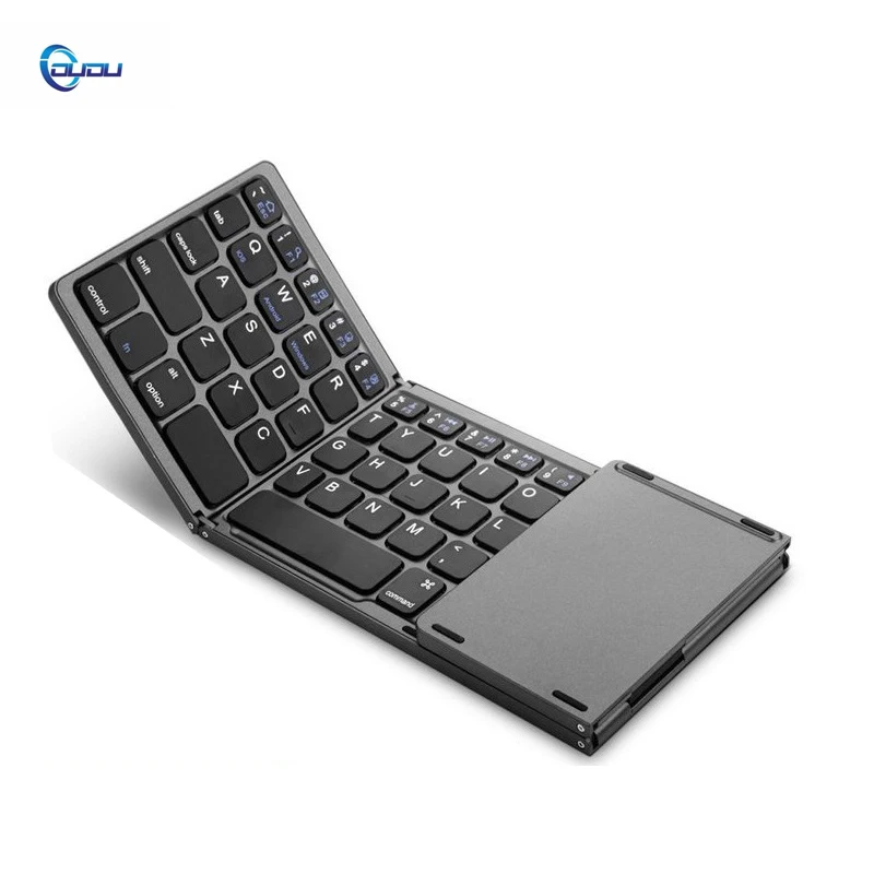 Stock Touchpad Abs Space Grey Foldable Hot Keypad Thai Slide Out Blue-tooth Keyboard For Android