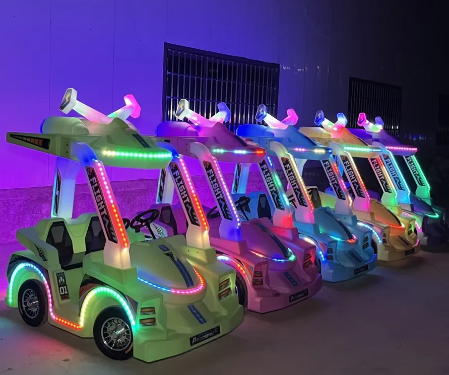 Pre-sale Newest designed Funfair Attractive Adults Kids Ride on Games Machine Comfortable Double Seat Bumper car for Sale