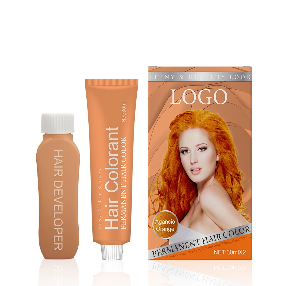 Набор для окрашивания волос для потребителей, серый натуральный ингредиент, блестящий Перманентный цветной крем, простой в использовании в домашних условиях