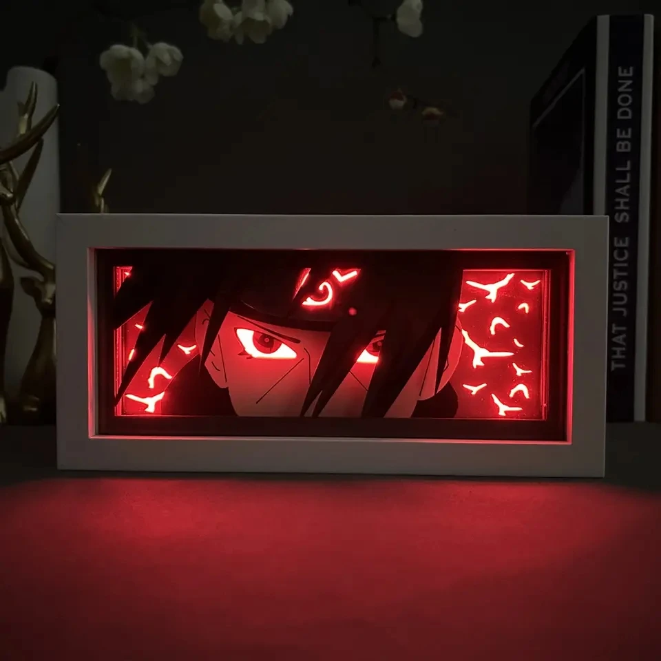 120 design High Quality RGB 3D Anime Paper Sculpture Crafts Night LED lamp light box with Remote Control for decoration