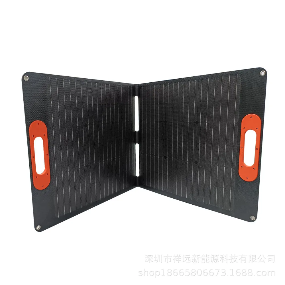 18V100W Foldable Portable Solar Panel Chargers QC3.0 USB-A PD3.0 USB-C IP65 Waterproof for 500W1000W Solar Generators