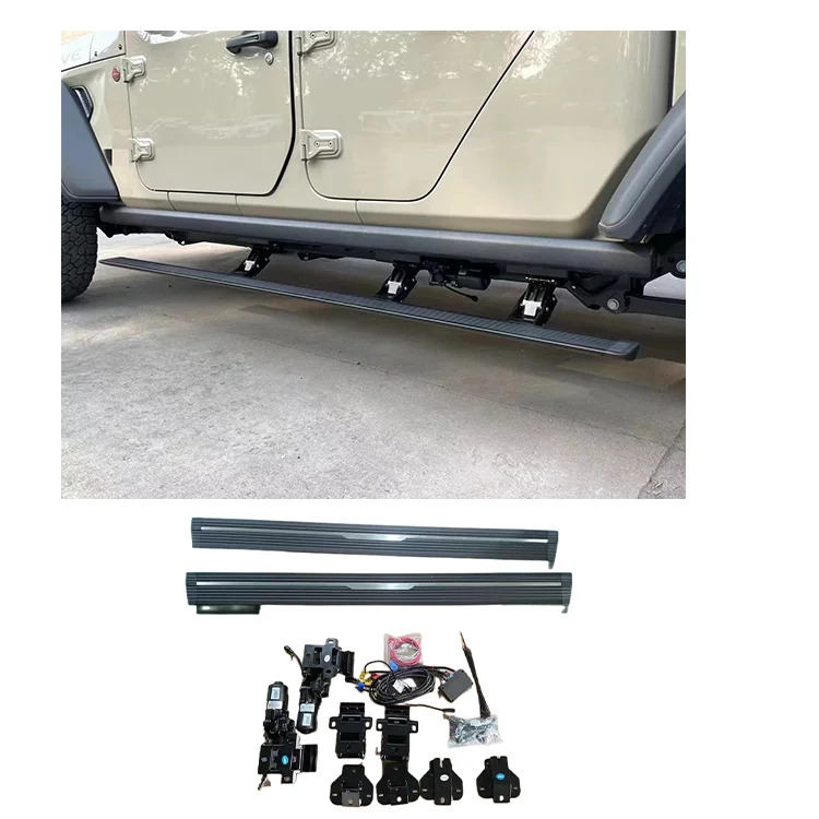 Hot sale 2020 4x4 Door Car Offroad Auto parts Accessories Electric Side Step Running Boards For Jeep Gladiator JT