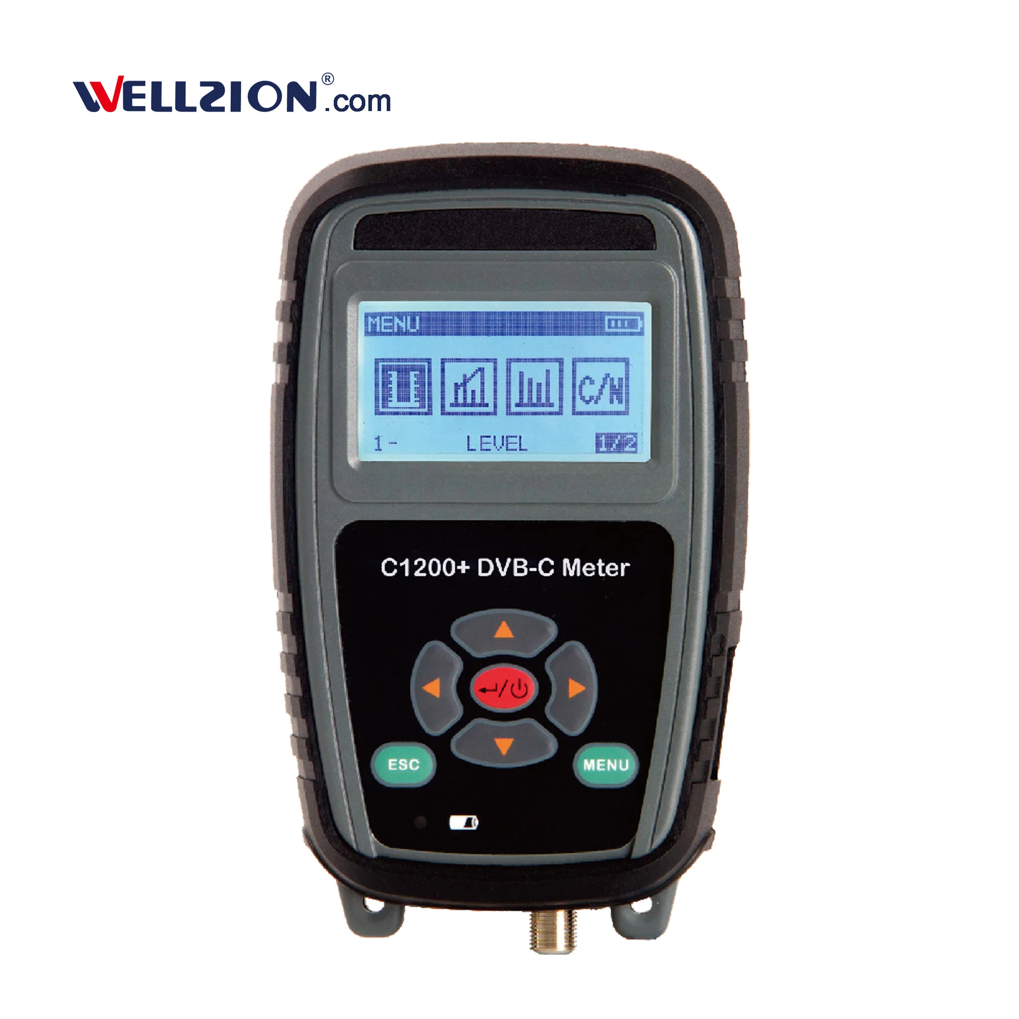 DEVISER C1200+ NEW,5MHz to 1200MHz Analog CATV Frequency 300K RBW DVB-C Level Meter