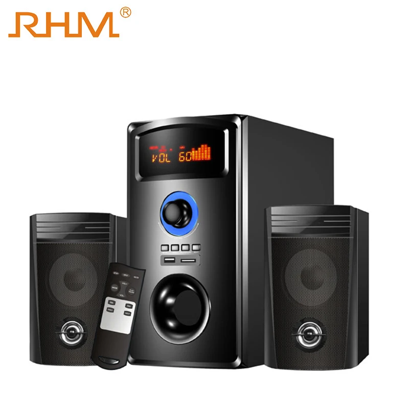 RHM RM-9089 2.1 speaker Super Bass FM Radio USB SD Card Reader MP3 MP4  With Wireless Remoter Amplifier Player