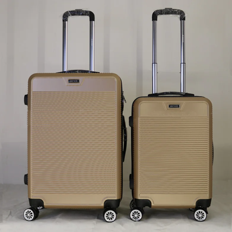 Fashionable travel trolley luggage set luggage white trade show suitcase