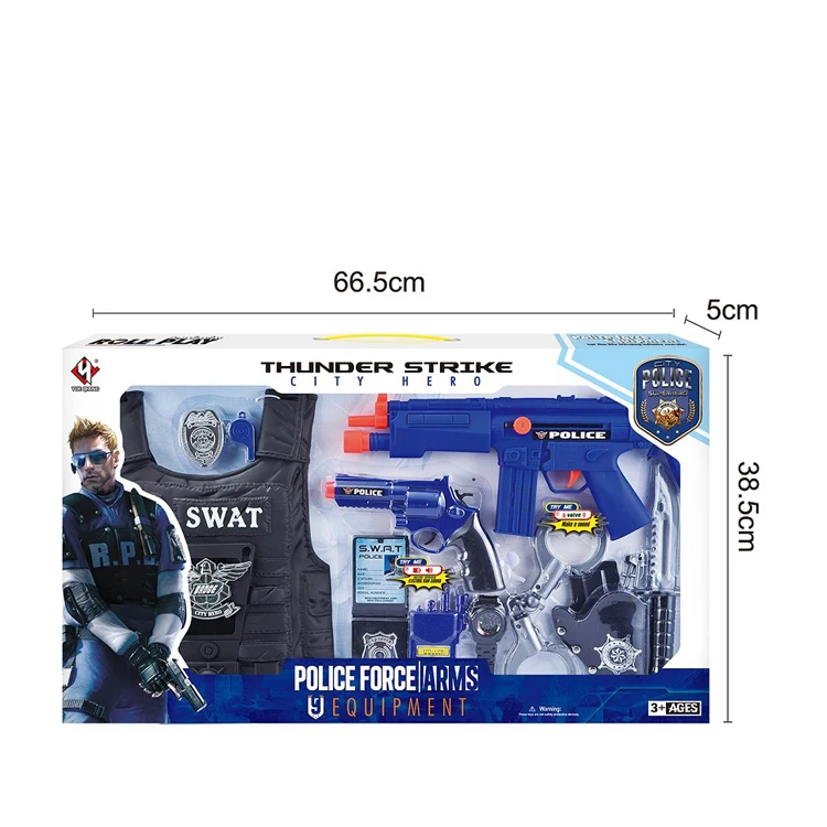 Школьная ролевая игра для детей набор игрушек swat нарядный костюм полицейский