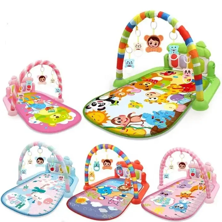 New Baby Rattles Play Mat Educational Puzzle Carpet With Piano Keyboard Lullaby Music Kids Gym Crawling Activity Rug Toys