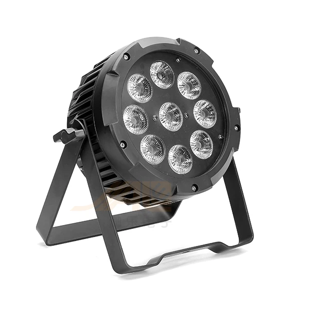 Jiale Wholesale 9x8w RGBW 4in1 Outdoor Flat Par LED Stage Lighting For Stage Decoration