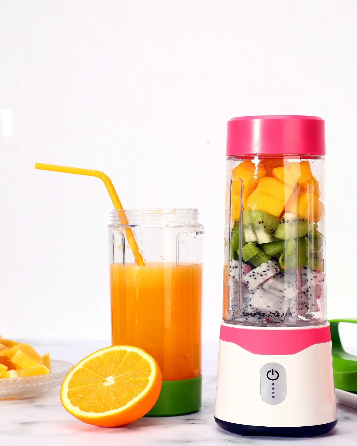 First Piece Special Price USB rechargeable food processor hand coffee blender 500ml+350ml fitness cold press fruit juicers cups