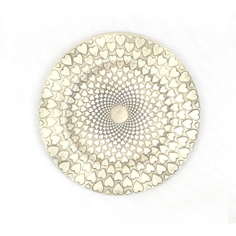 Practical wedding decorative plastic charger plate