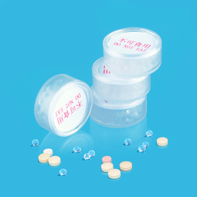 GMP approved DMF free Silica Gel Sachet/Plastic Container  Medical Desiccant